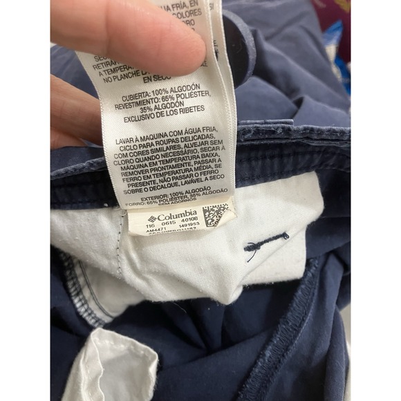 Columbia‎ Men's Size 40 Navy Blue Flat Front Casual Shorts - Picture 10 of 10